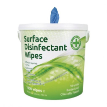 Surface Disinfectant Wipes Tub of 1000