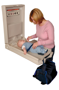 Vertical Baby Changing Station