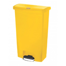Slim Step On Resin Front Pedal 68L Bin Yellow