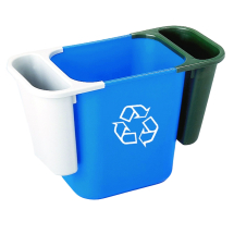 Deskside Recycling Bin 39 Litre Blue