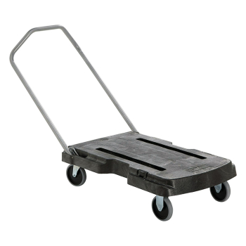 Triple Trolley Cart Black 82cmx52.1cm 113.4 kg Capacity
