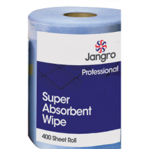 Jangro Super Absorbent Wipe 400 sheet per roll 30x36cm