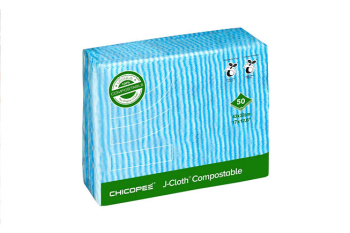 Chicopee J Cloth Plus Biodegradable Blue Pack of 50