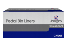 Jangro Pedal Bin Liners, White 11x18x18inch CTNx1000