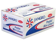 Jangro Heavy Duty Pedal Bin Liners 11x19x19inch CTNx1000