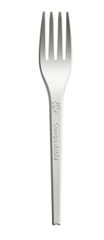 CPLA Compostable White Forks