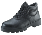 Black Grain Leather 4 Eyelet Chukka Boot Steel Midsole Size 12