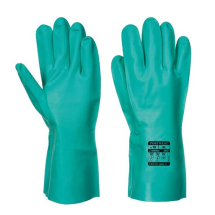 Green Nitrile Gauntlet Glove - Large pair