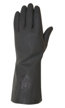 Heavy Duty rubber gloves - Black Large