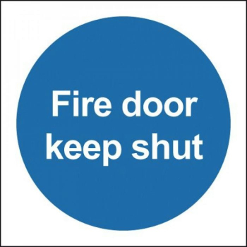 Fire Door Keep Shut 100x100mm S/A