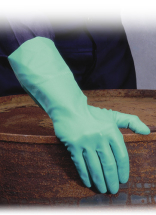 Heavy Duty Green Nitrile Industrial glove - Large