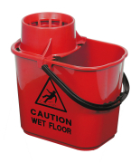 Excel Plastic Mop Bucket Wet Floor - Red