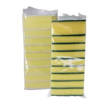 Abrasive Foam Scourer Yellow and Green