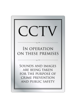 CCTV In Operation Rigid Sign Silver/Black