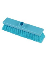 Premier Hygiene Flat Sweeping Broom, Medium 28cm Blue