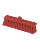 Premier Hygiene Flat Sweeping Broom, Medium 28cm Red