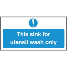 This sink for utensil wash only 200 x 100mm S/A