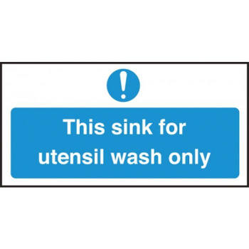 This sink for utensil wash only 200 x 100mm S/A