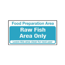 Raw Fish Area Only - 200 x 100mm S/A