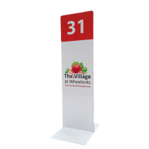 Tall Table Number - 75 x 75 x 250mm - Gloss White
