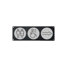 3 Symbol Wall Mounted Directional Plaque