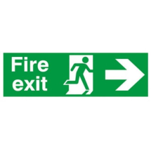 Jangro Fire Exit with running man and arrow right 150x450
