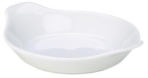 Genware Porcelain Round Eared Dish White 13cm 5inch