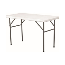 Solid Top Folding Table 4' White HDPE