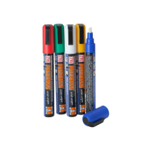 Liquid Chalk Pens 6mm Chisel Tip Mixed Colours - Pack of 5