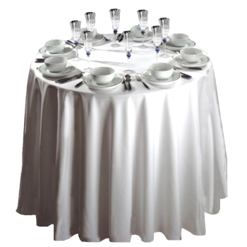 Polyester Tablecloth 88Inch White