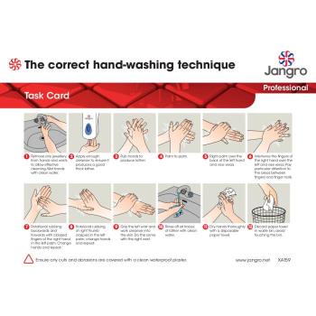 Hand Washing Task Card A4