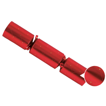 12Inch Red and Gold Embossed Christmas Crackers
